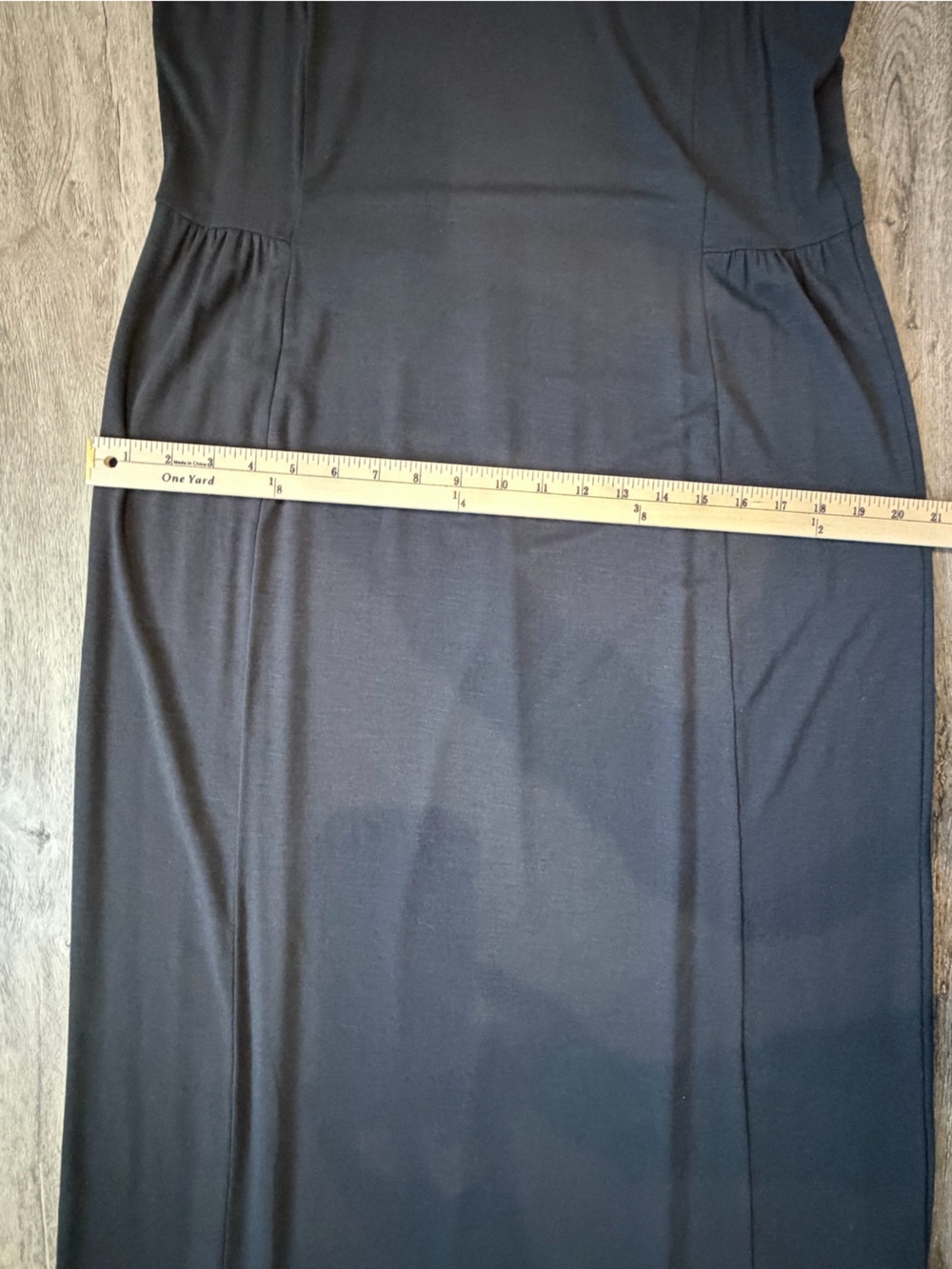 🆕 J. Jill Sleeveless Classic Comfy Scoop Neck Drop Waist Black Maxi Dress (S) - Picture 9 of 10